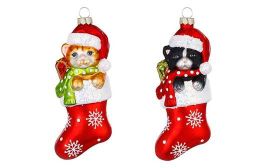 Baumbehang Katze im Strumpf