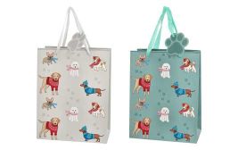 Hunde-Geschenktasche mit Geschenkanhänger