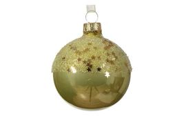 Weihnachtskugel 2-färbig 6cm