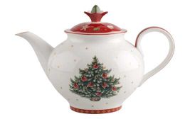 Kanne mit Deckel X-mas Motiv