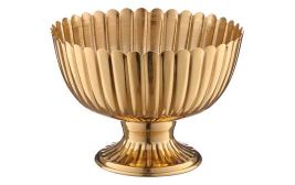 Metallschale auf Fuß