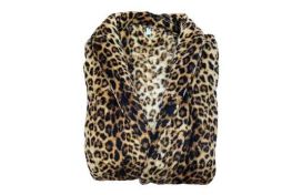 Bademantel im Leo-Look Hover