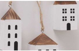 Deko Anhänger Holzhaus Hover