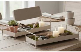 Deko Tablett beige Hover