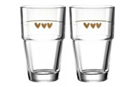 Becher 410ml rose/braun