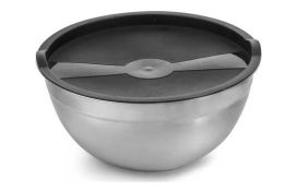 Edelstahl-Schüssel m. Deckel