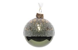 Weihnachtskugel 2-färbig 6cm