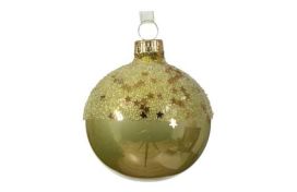 Weihnachtskugel 2-färbig 6cm