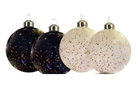 Glaskugel Gold Spickles